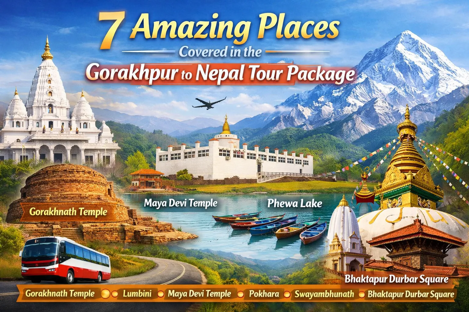 7 Amazing Places Covered in the Gorakhpur to Nepal Tour Package